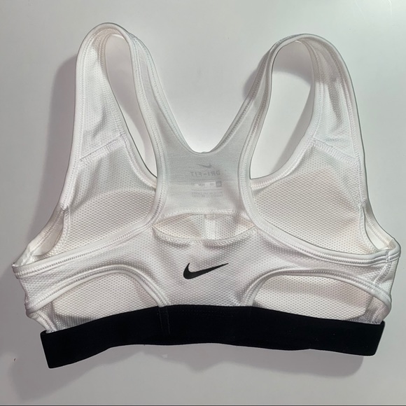 NIKE white and black sports bra - Picture 3 of 4